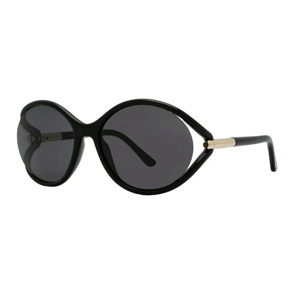 NEW TOM FORD SUNGLASSES BLACK WOMEN GEOMETRIC EYEWEAR